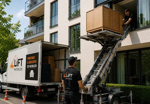 Location de monte-meuble à Overijse avec opérateur