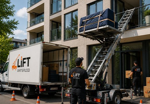 Déménagement avec lift pour appartement à Waterloo